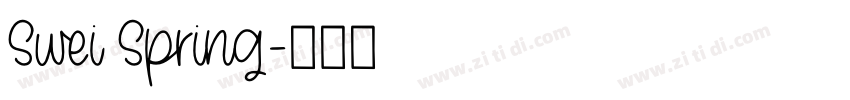 Swei Spring字体转换